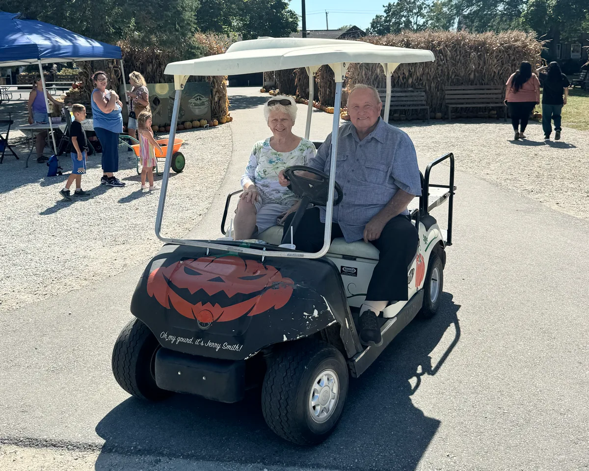Fall Golf Cart